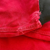 F- Carhartt Canvas Duck Hooded Insulated Red Work Jacket