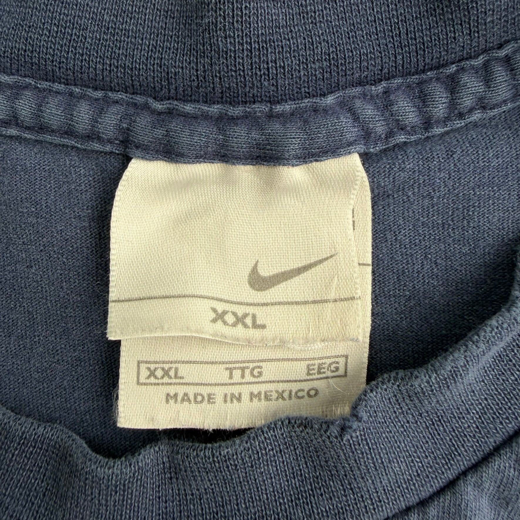 J- Vintage Nike Embroidered Chest Swoosh Tee - 2XL