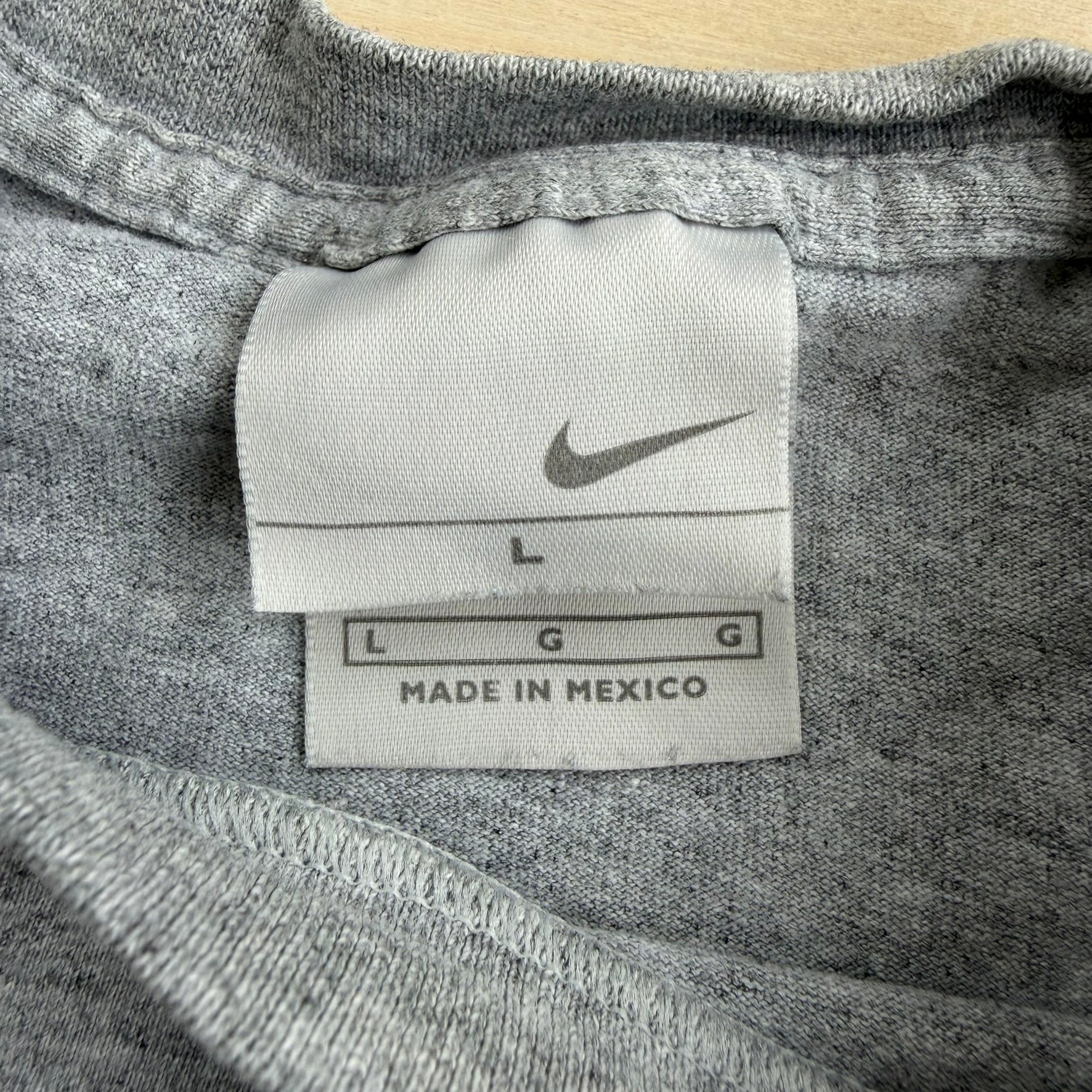 J- Vintage Nike Embroidered Chest Swoosh Tee - L