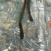 J- Vintage Real Tree Camo Orange Logo Brown Drawstrings Hoodie - M
