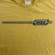 J- Vintage Nike Text Graphic Yellow Tee - XL