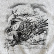 J- Vintage 90s Springhill Eagles Graphic Animal Print Crewneck - L