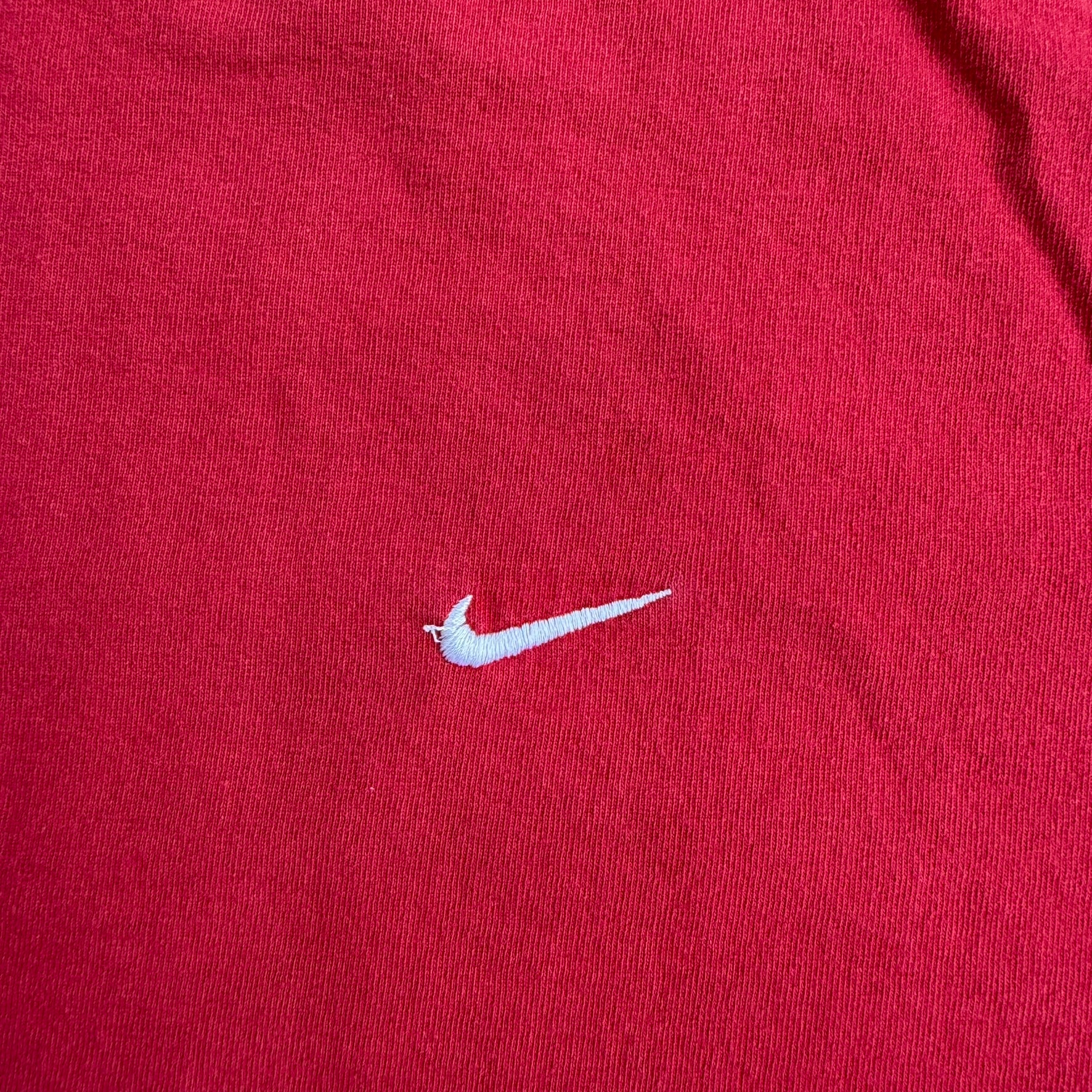 J- Vintage Nike Embroidered Chest Swoosh Tee - XL