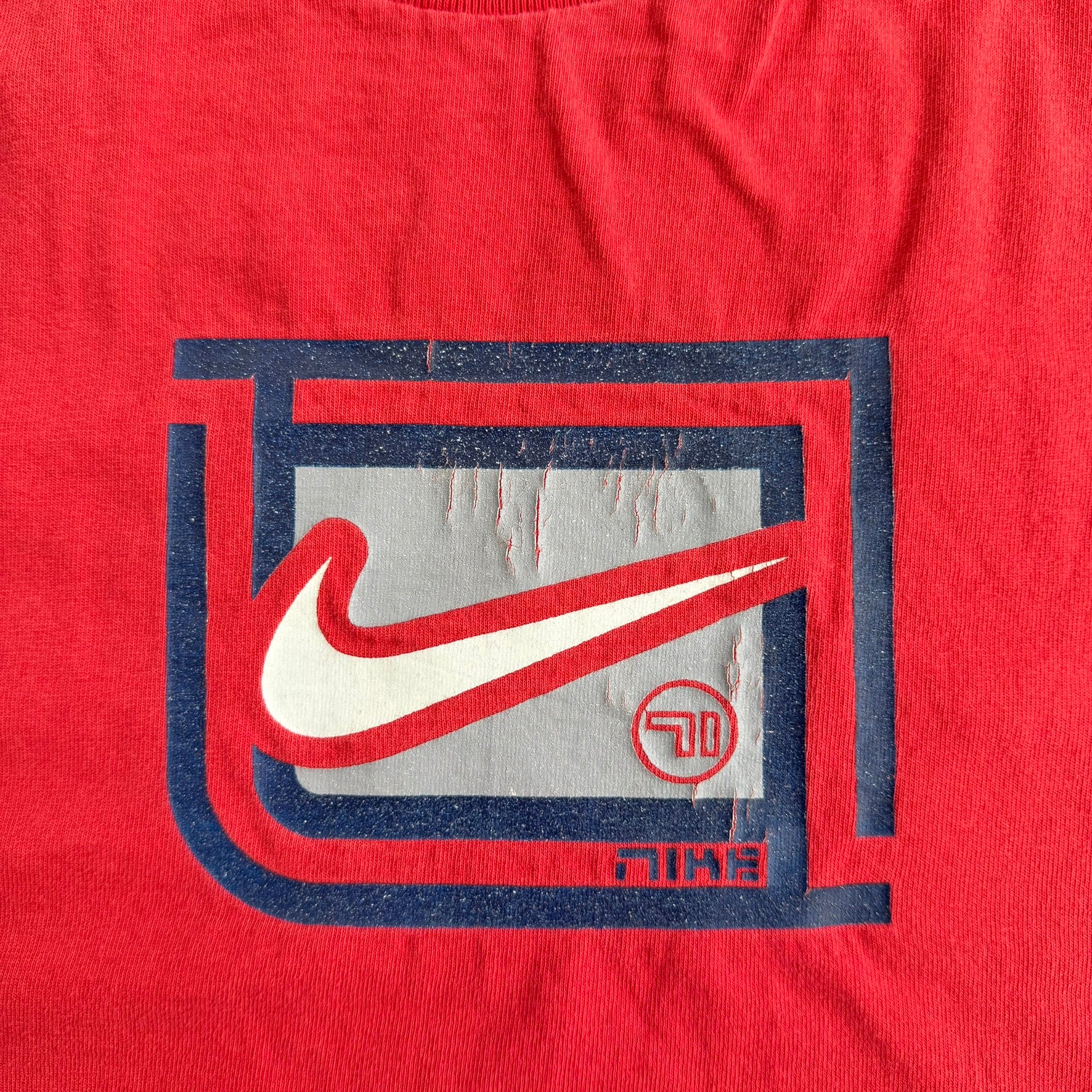 J- Vintage Nike Swoosh & Text Graphic Made In Canada Tee - L