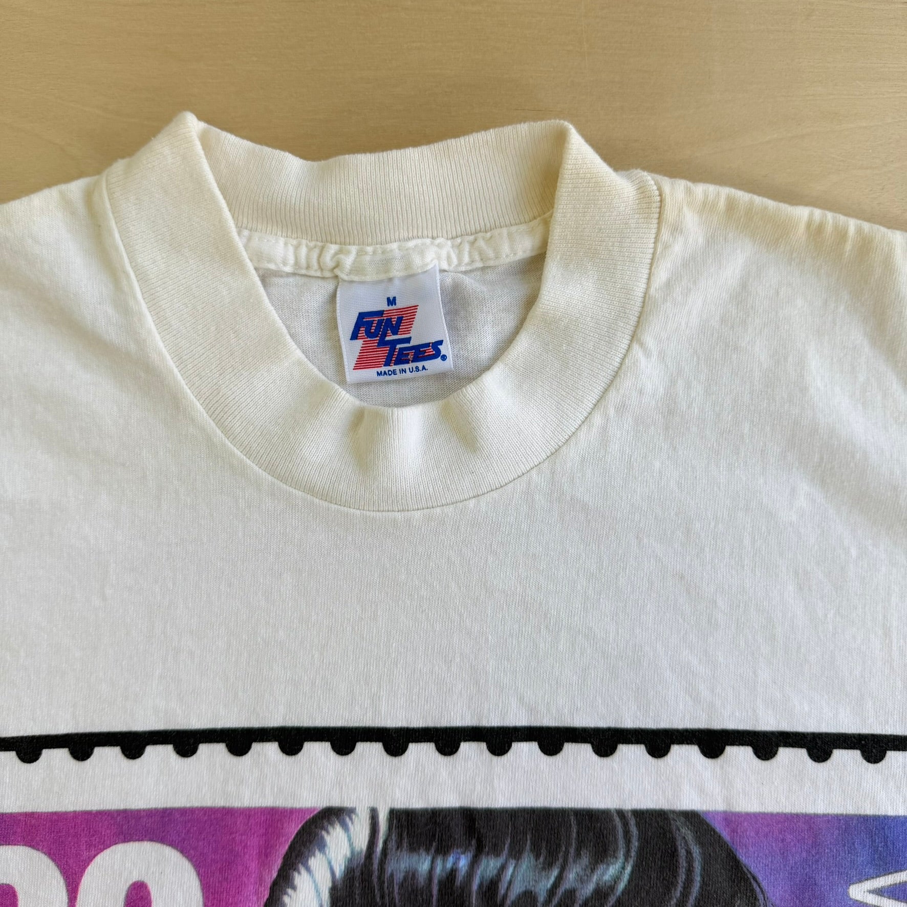 J- Vintage 90s Elvis Presley Rock & Roll Singer Stamp Graphic Made In USA Single Stitch Tee - M