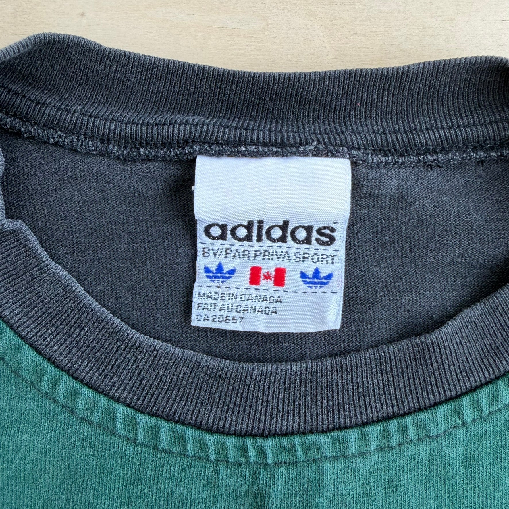 J- Vintage Adidas The Brand With Three Stripes Embroidered Logo Tee - XL