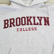 F- Vintage Champion Brooklyn College Embroidered Text Hoodie