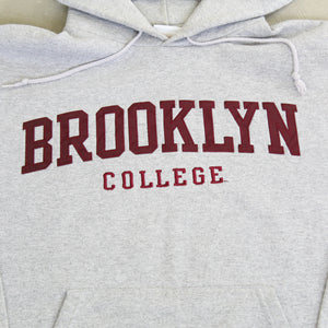 F- Vintage Champion Brooklyn College Embroidered Text Hoodie