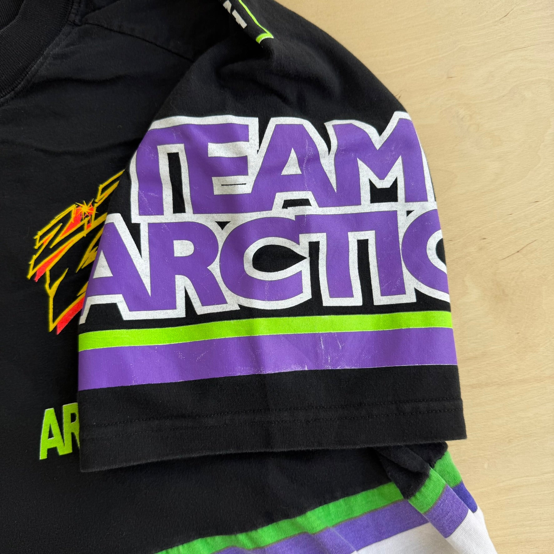 J- Vintage 90s Team Artic Factory Racing Jumbo Print Graphic Made In USA Tee - XL