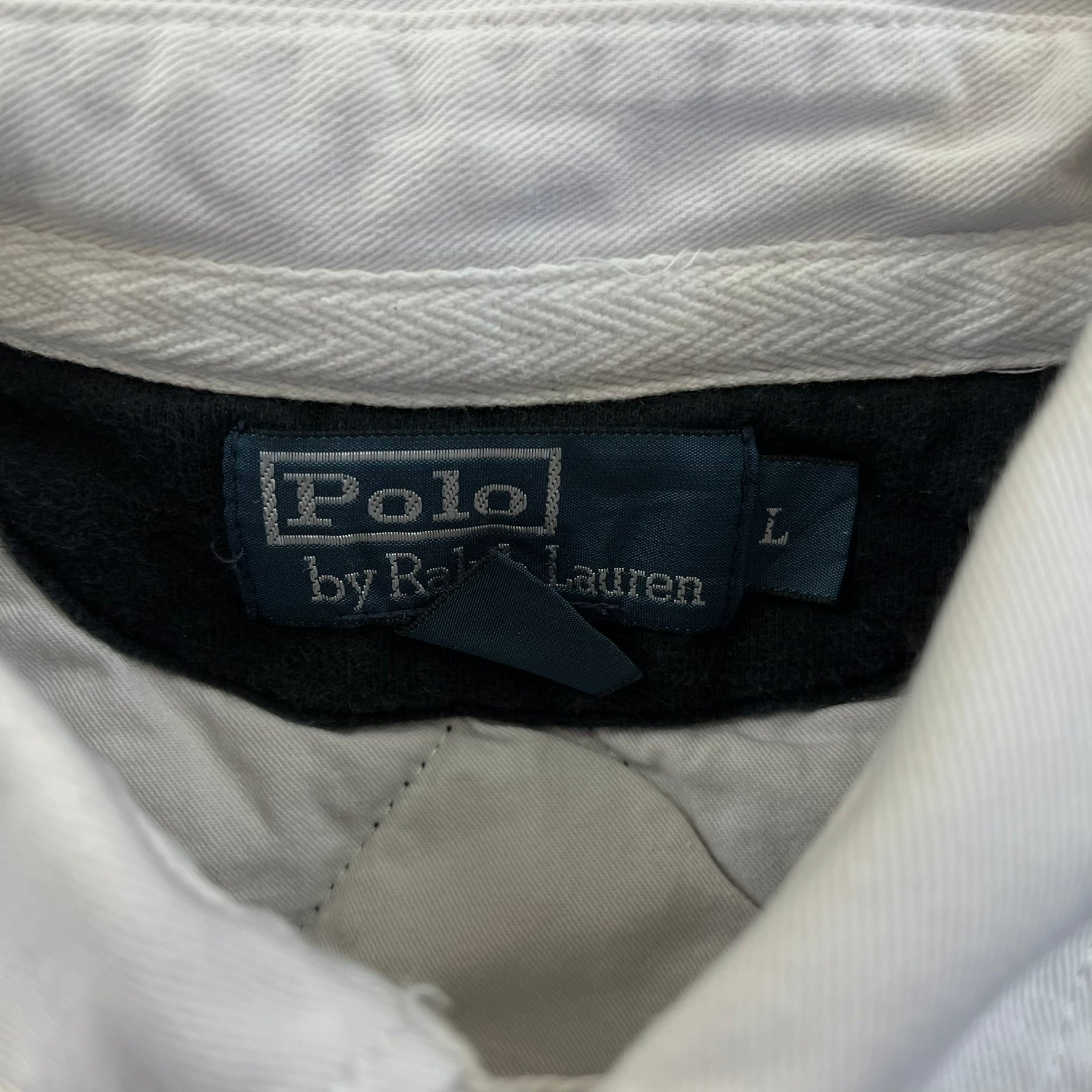 F- Ralph Lauren Polo Black Elbow Pad Rugby Shirt