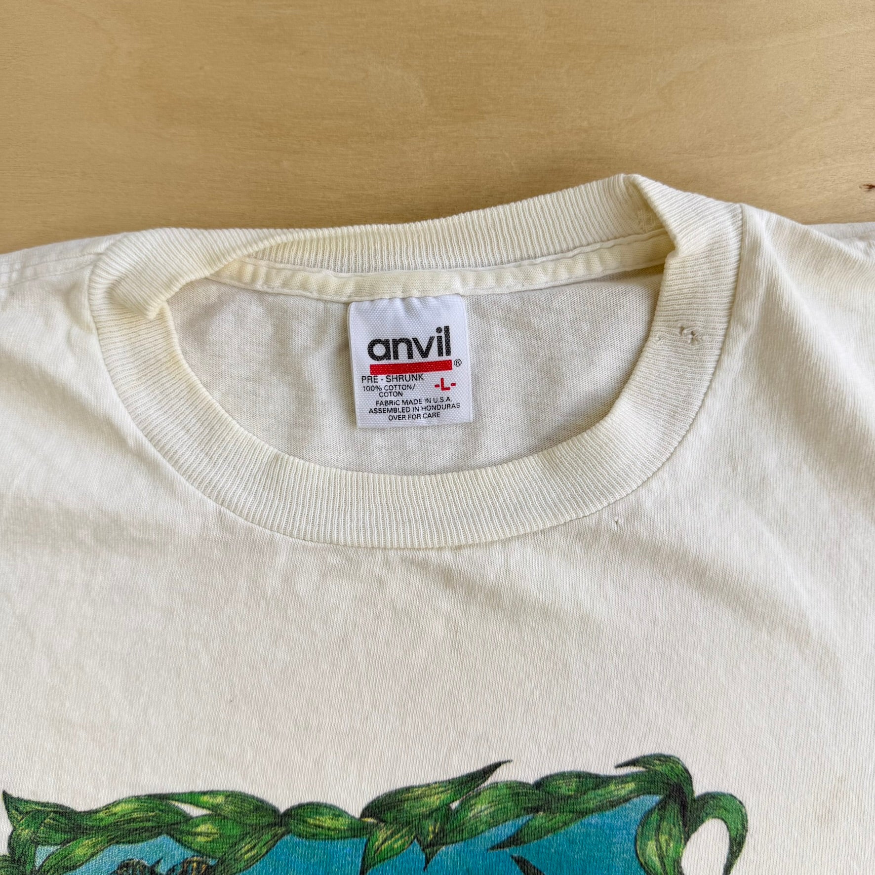 J- Vintage 90s Save The Manatees Wildlife Graphic Made In USA Single Stitch Tee - L