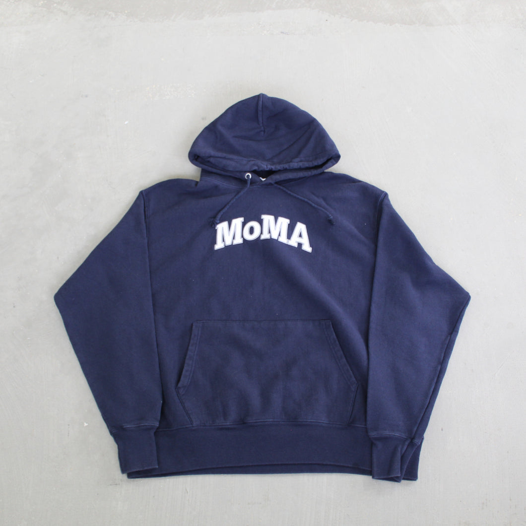 F- Vintage Champion Reverse Weave Museum Of Modern Art NYC Text Hoodie