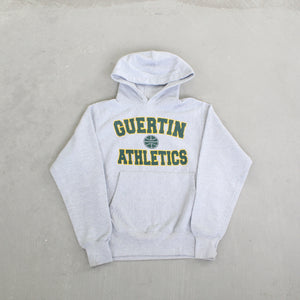F- Vintage Champion Reverse Weave Guertin Athletics Text Hoodie