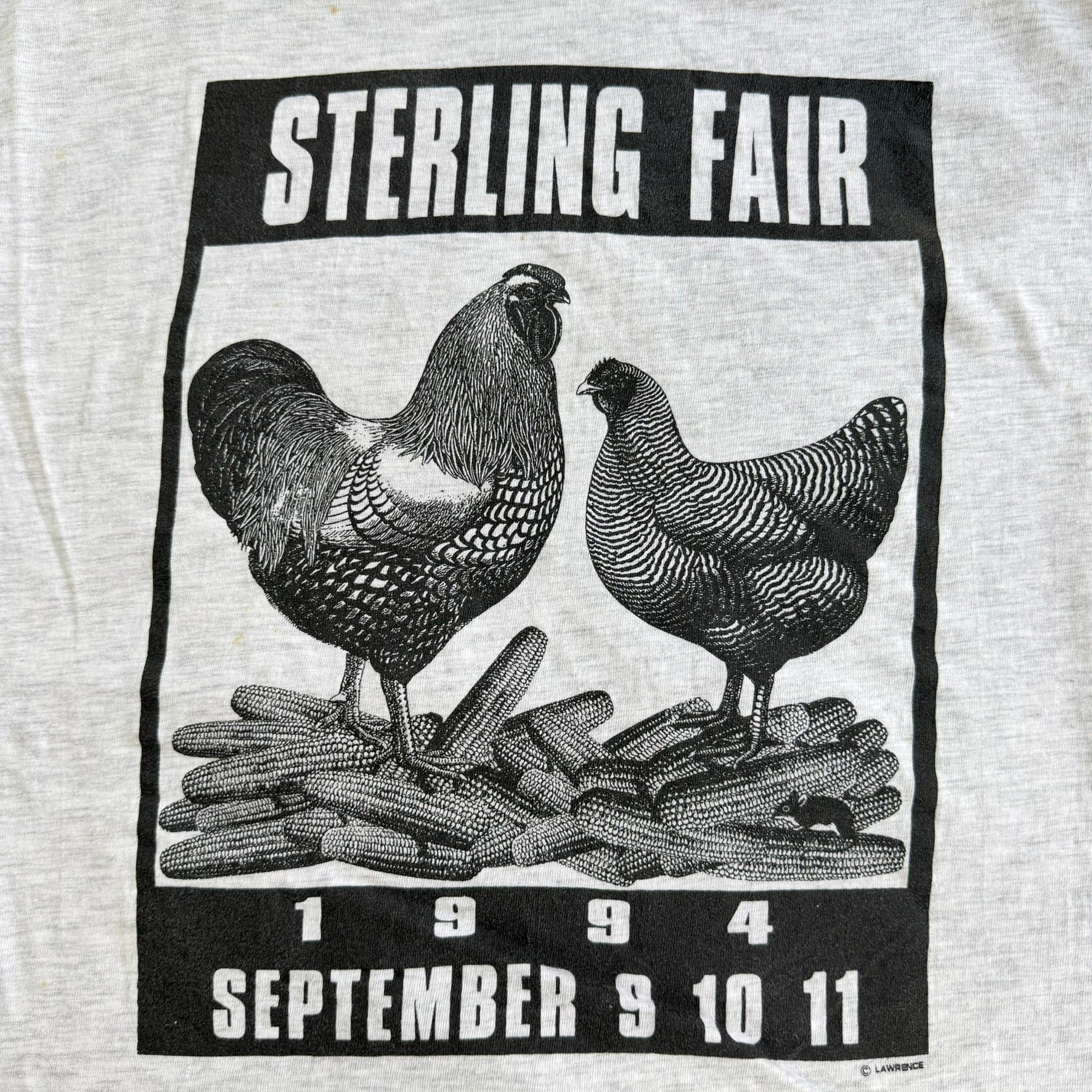 J- Vintage '94 Sterling Massachusetts Fair Graphic Made In USA Single Stitch Tee - L
