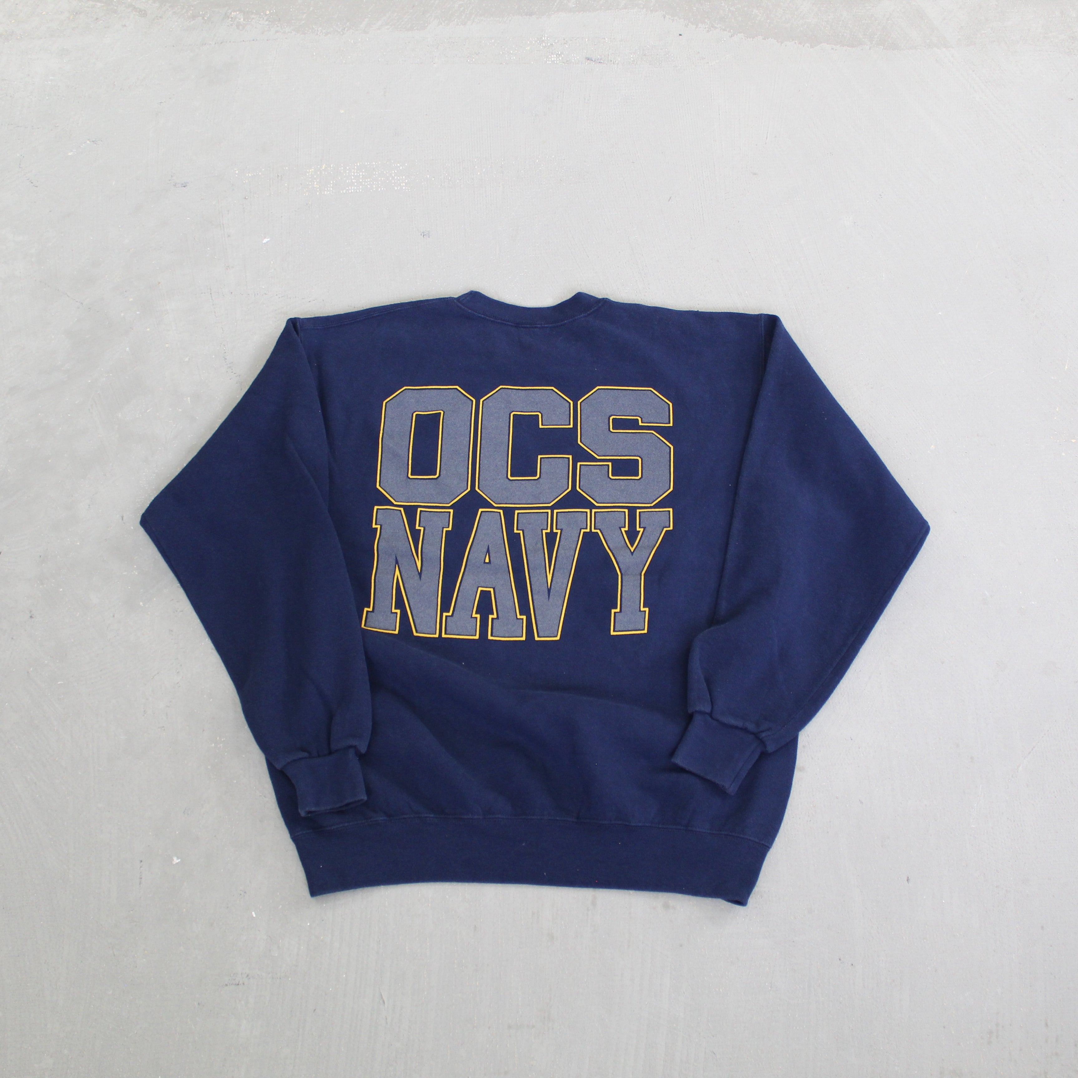 F- Vintage United States Navy Reflective Graphic Crewneck