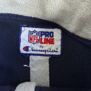 J- Vintage Dallas Cowboys NFL Champion Embroidered Text Quarter Zip Pullover Polar Fleece - XL