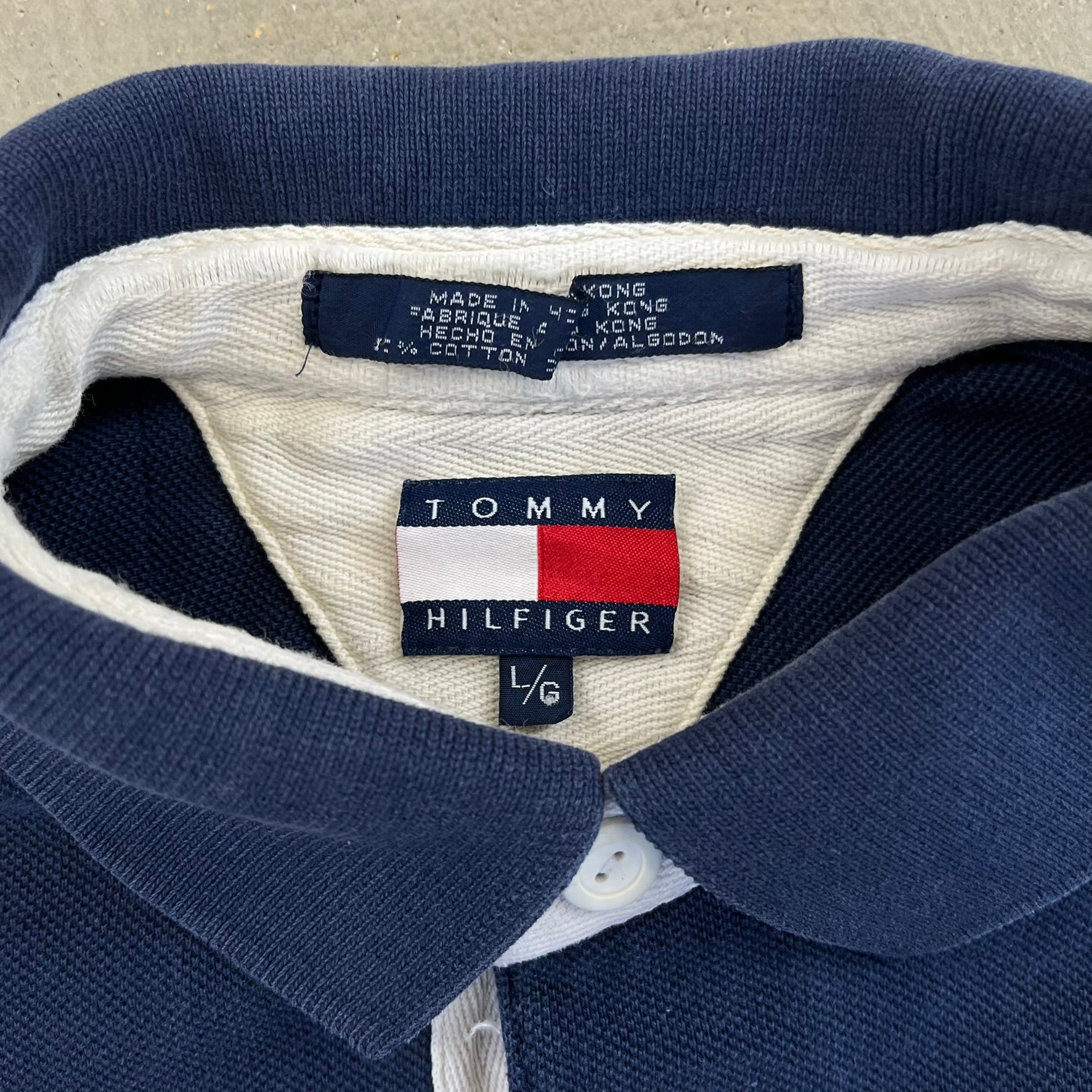 F- Vintage Tommy Hilfiger Athletics Soccer Rugby Shirt