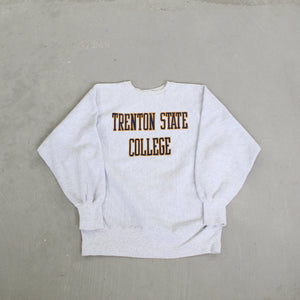 F- Vintage Champion Reverse Weave Trenton State College Text Crewneck