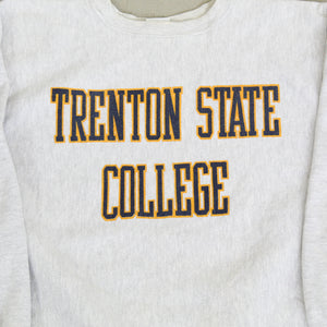 F- Vintage Champion Reverse Weave Trenton State College Text Crewneck
