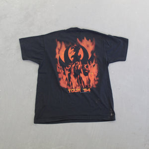 F- Vintage 94' Hank Williams Jr Tour Screen Play Single Stitch Tee