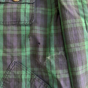 J- Vintage 90s Gap Black Watch Plaid Hunting Jacket - M