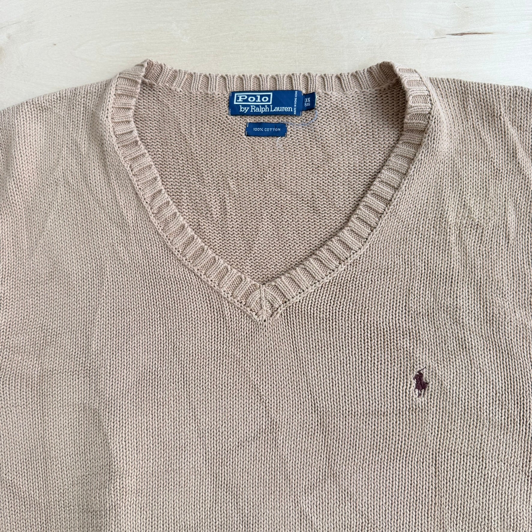 J- Vintage Polo RL Embroidered Logo Knit Sweater Vest - 3XL