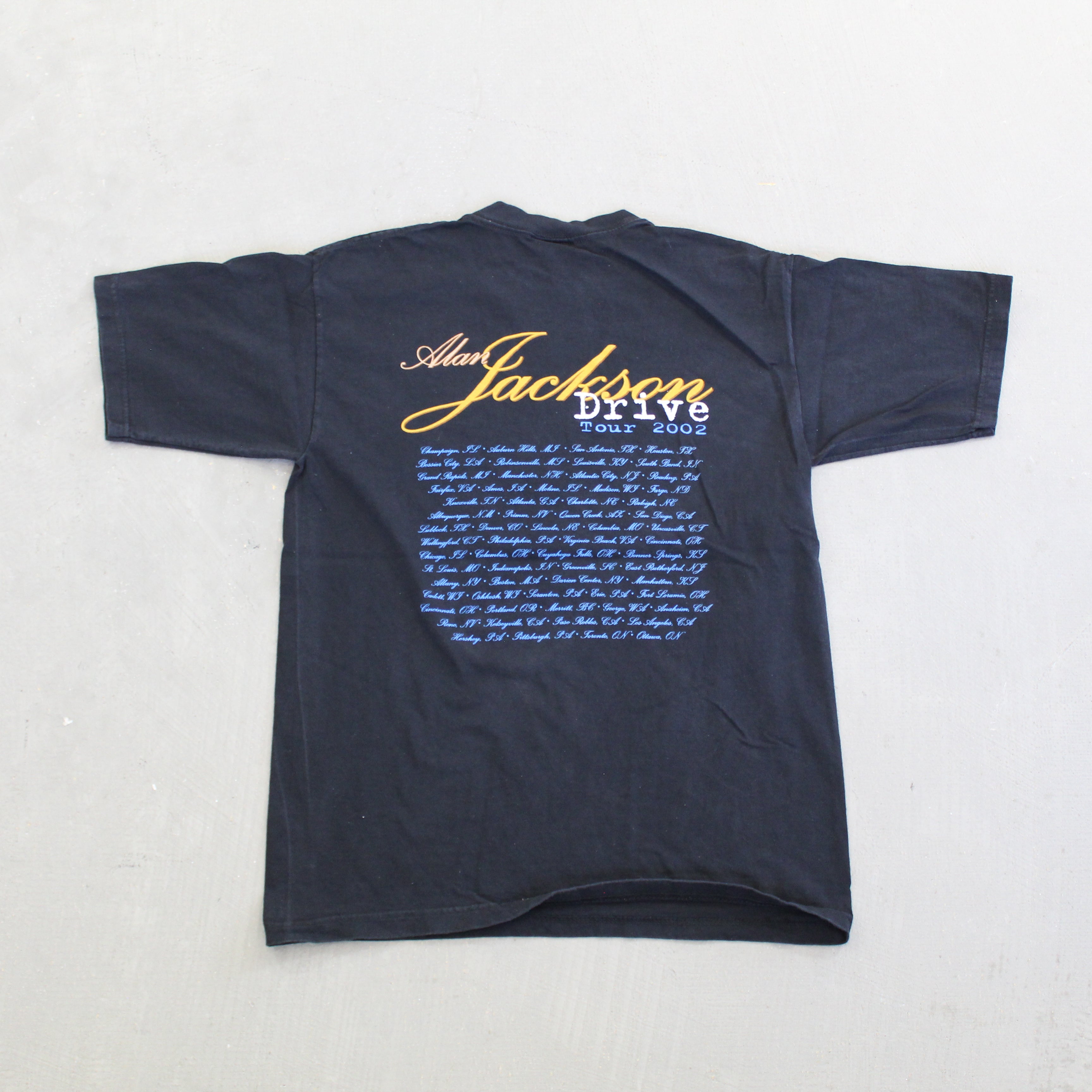 F- Vintage 2002 Alan Jackson Drive Tour Picture Tee