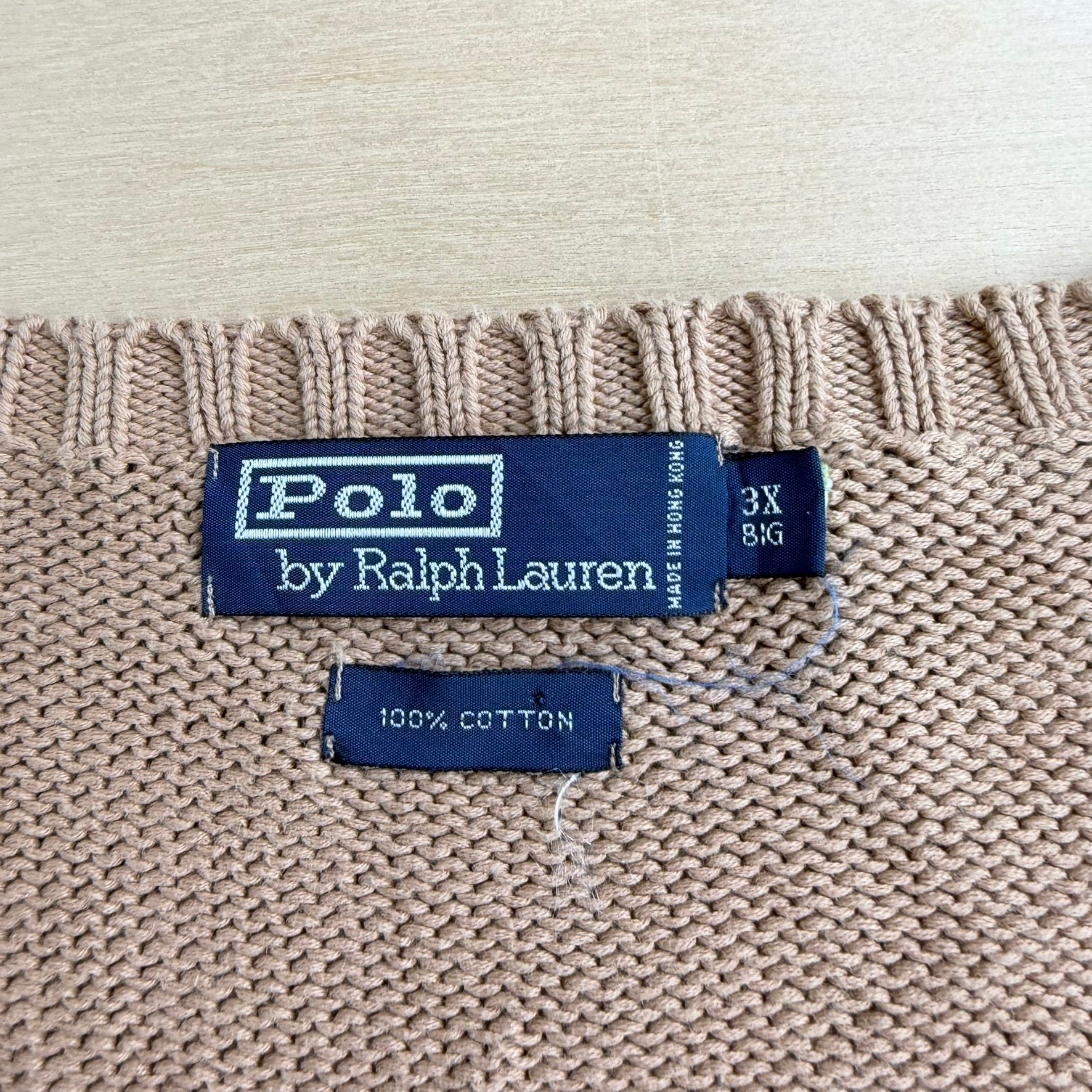J- Vintage Polo RL Embroidered Logo Knit Sweater Vest - 3XL
