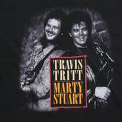 F- Vintage 92' Travis Tritt & Marty Stuart No Hat Tour Picture Single Stitch Tee