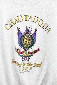Z - Vintage 1995 Chautauqua Festival In The Park Jerzees tag Crewneck