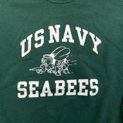 F- Vintage US Navy Seabees Battalion Graphic Crewneck