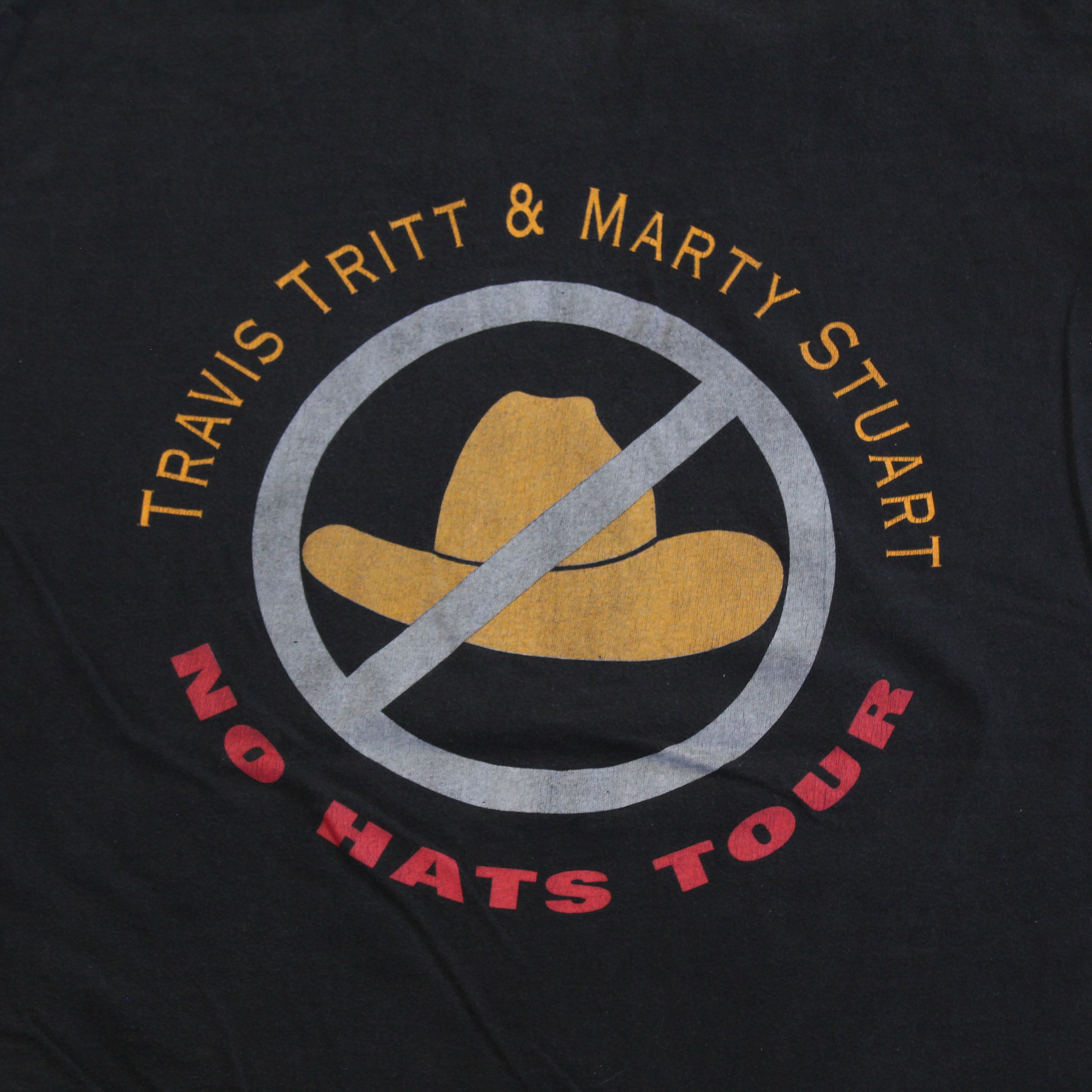 F- Vintage 92' Travis Tritt & Marty Stuart No Hat Tour Picture Single Stitch Tee