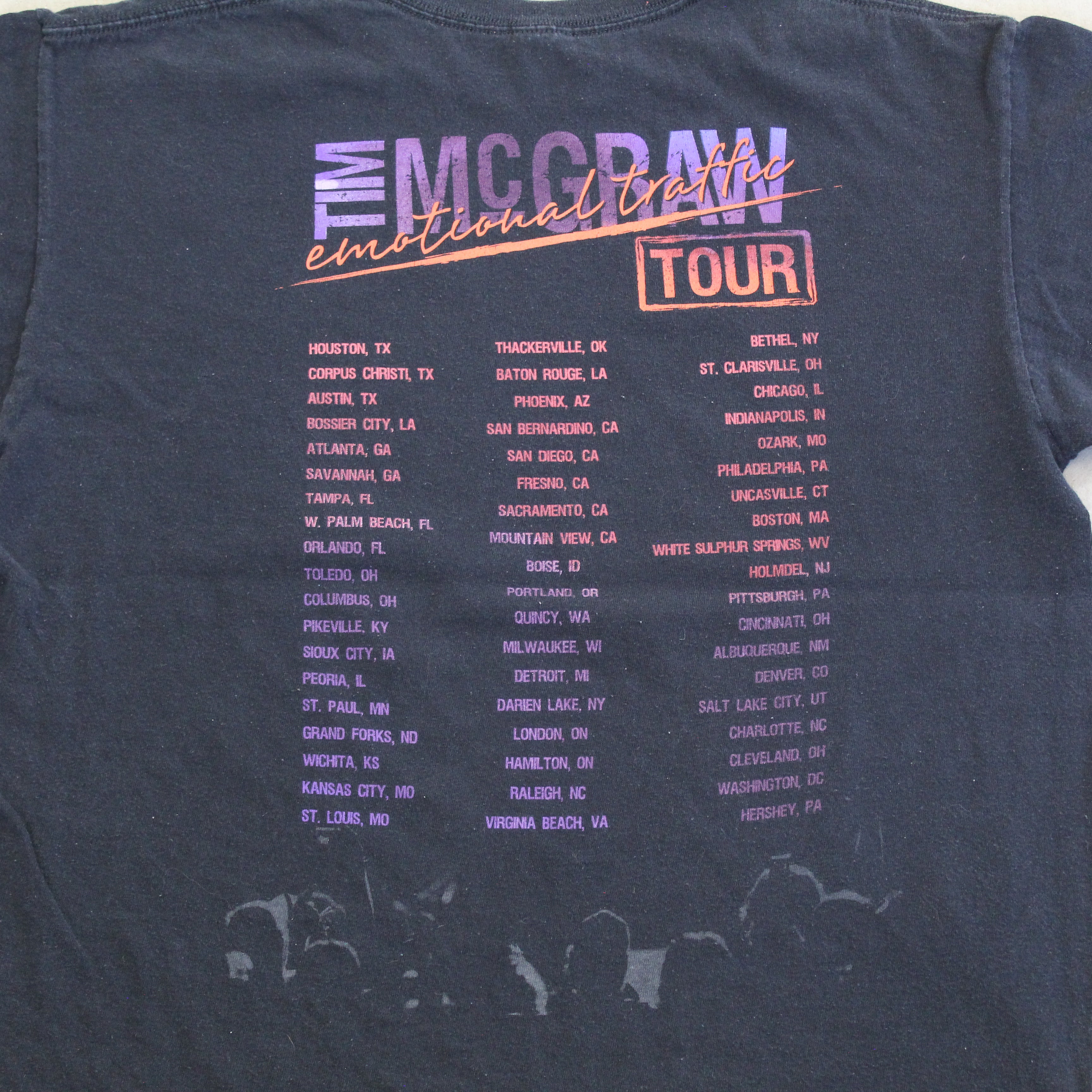 F-  2011 Tim McGraw Emotional Traffic Tour Picture Tee