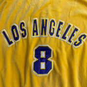 J- Vintage Los Angeles Lakers NBA Kobe Bryant 8 Velour Track Jacket - 2XL