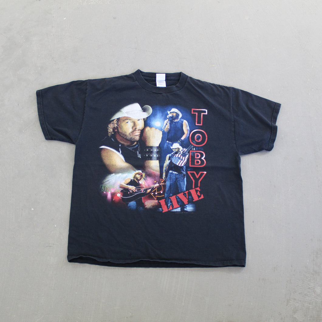 F-  2005 Toby Keith Honky Tonk U Screen Play Picture Tour Tee