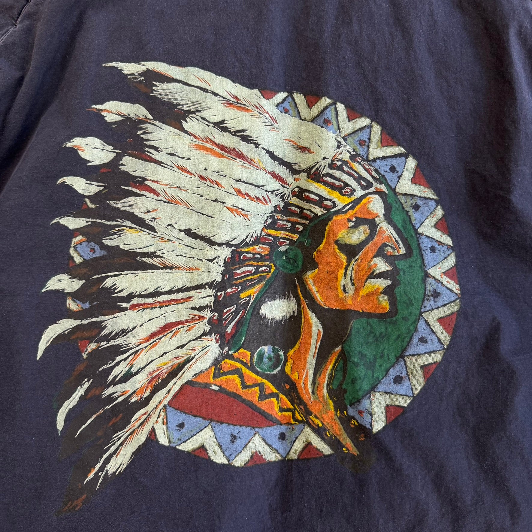 J- Vintage 90s Polo Ralph Lauren Indian Head Down Jacket Made In USA - L