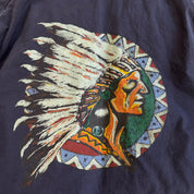 J- Vintage 90s Polo Ralph Lauren Indian Head Down Jacket Made In USA - L