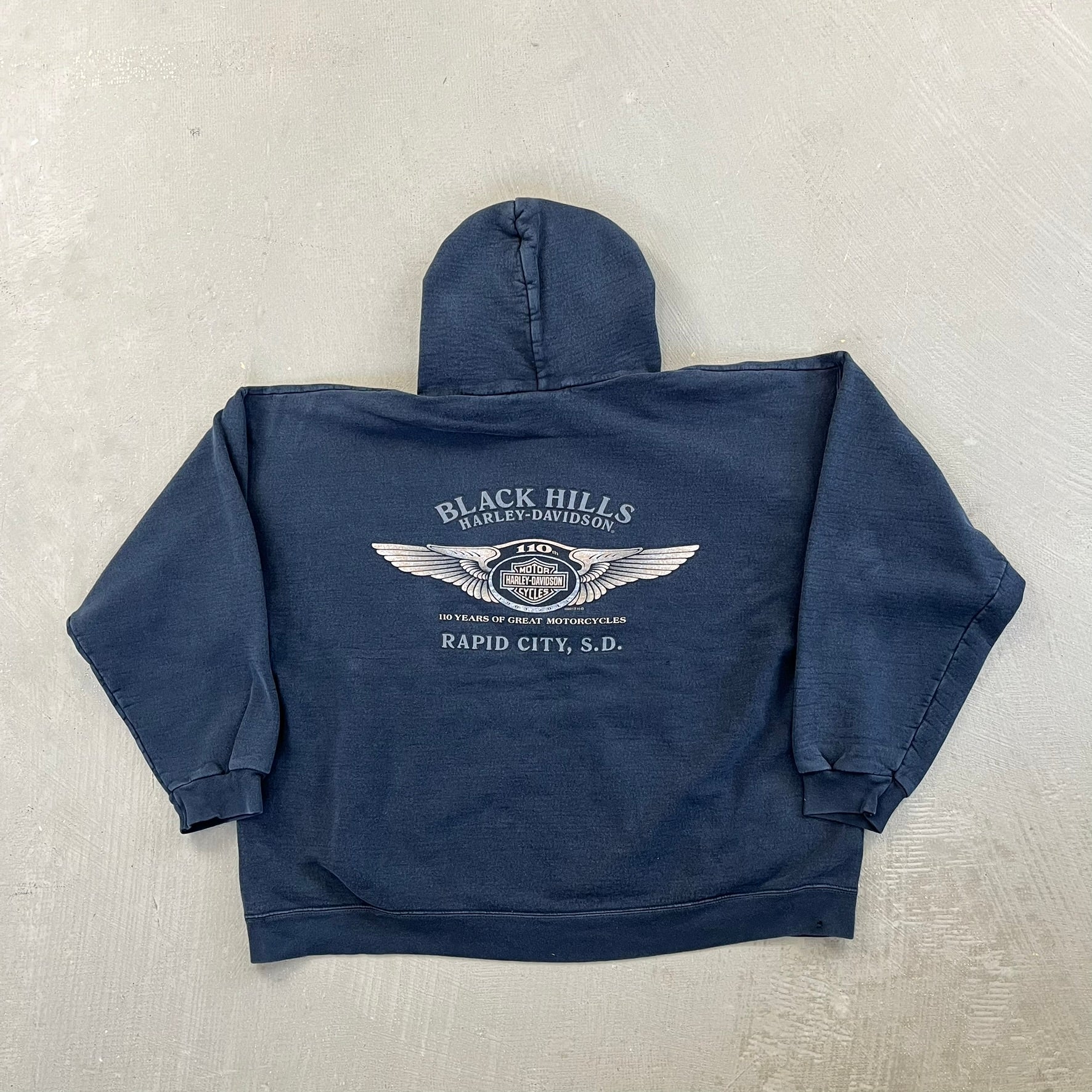 F- '13 Harley Davidson Rapid City Graphic Hoodie