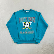 F- Vintage Anaheim Mighty Ducks NHL Lee Graphic Crewneck