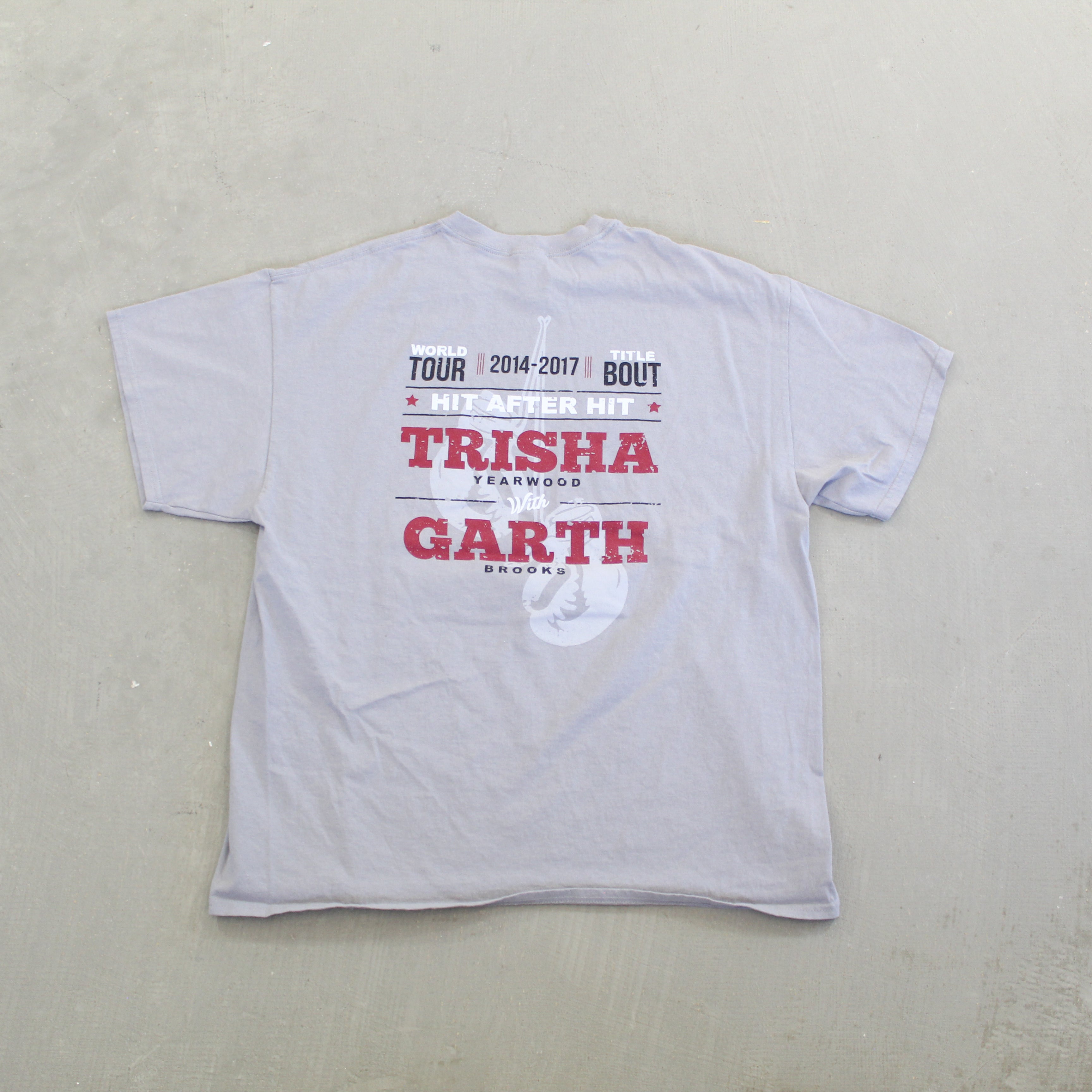 F- Trisha Yearwood Hit After Hit World Tour w/ Garth Brooks Country Music Tee