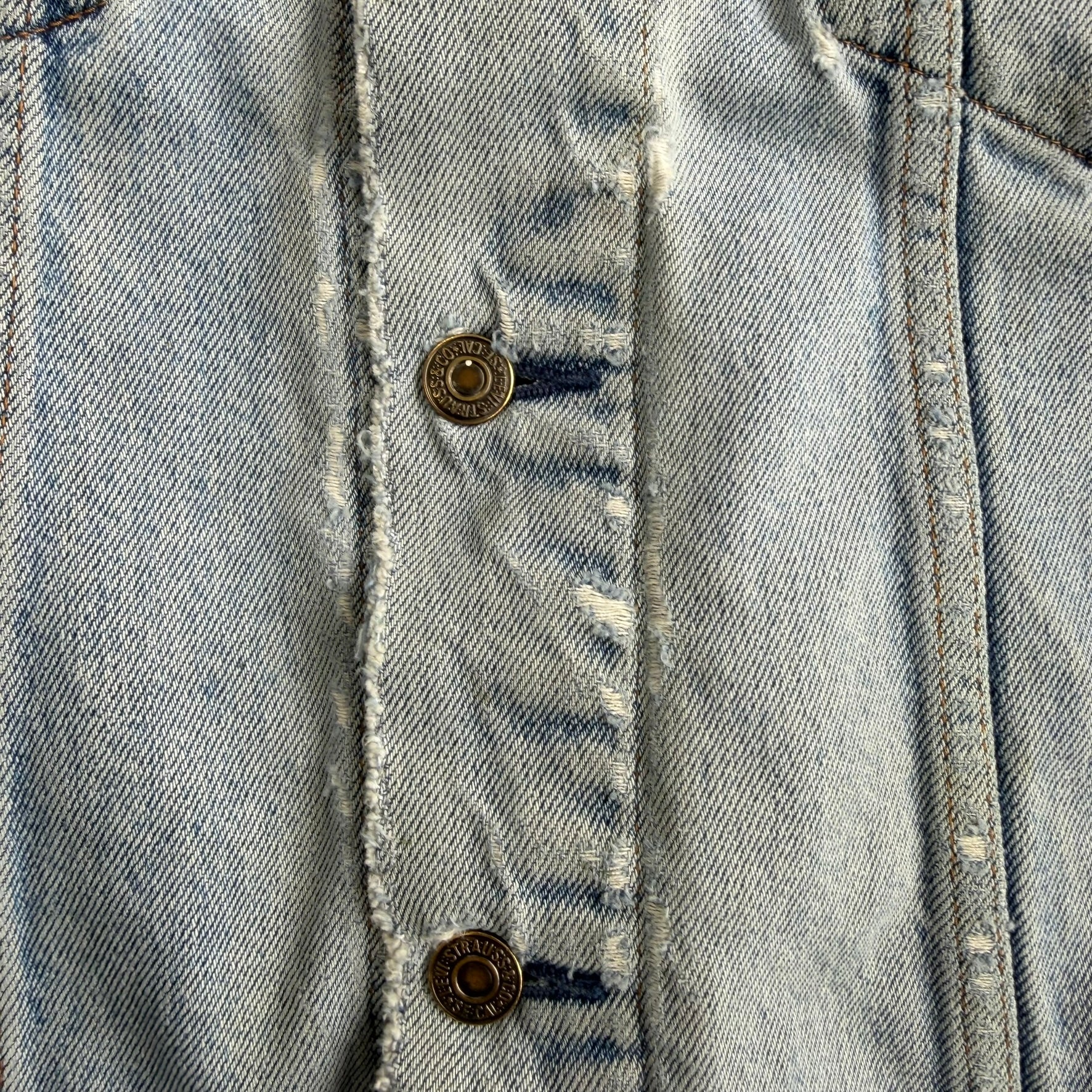 J- Vintage Levi's Orange Tab 70515 0212 Trucker Denim Jacket - 44 (fits L)