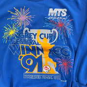 F- Vintage '91 CFL Grey Cup Festival Winnipeg Crewneck