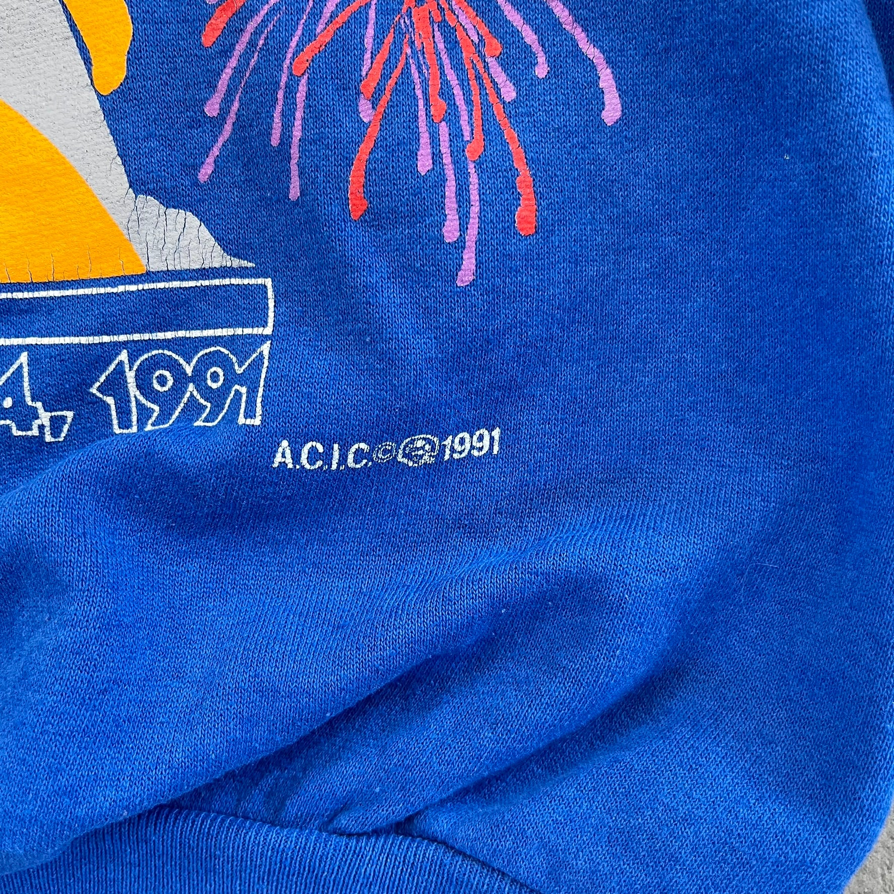 F- Vintage '91 CFL Grey Cup Festival Winnipeg Crewneck