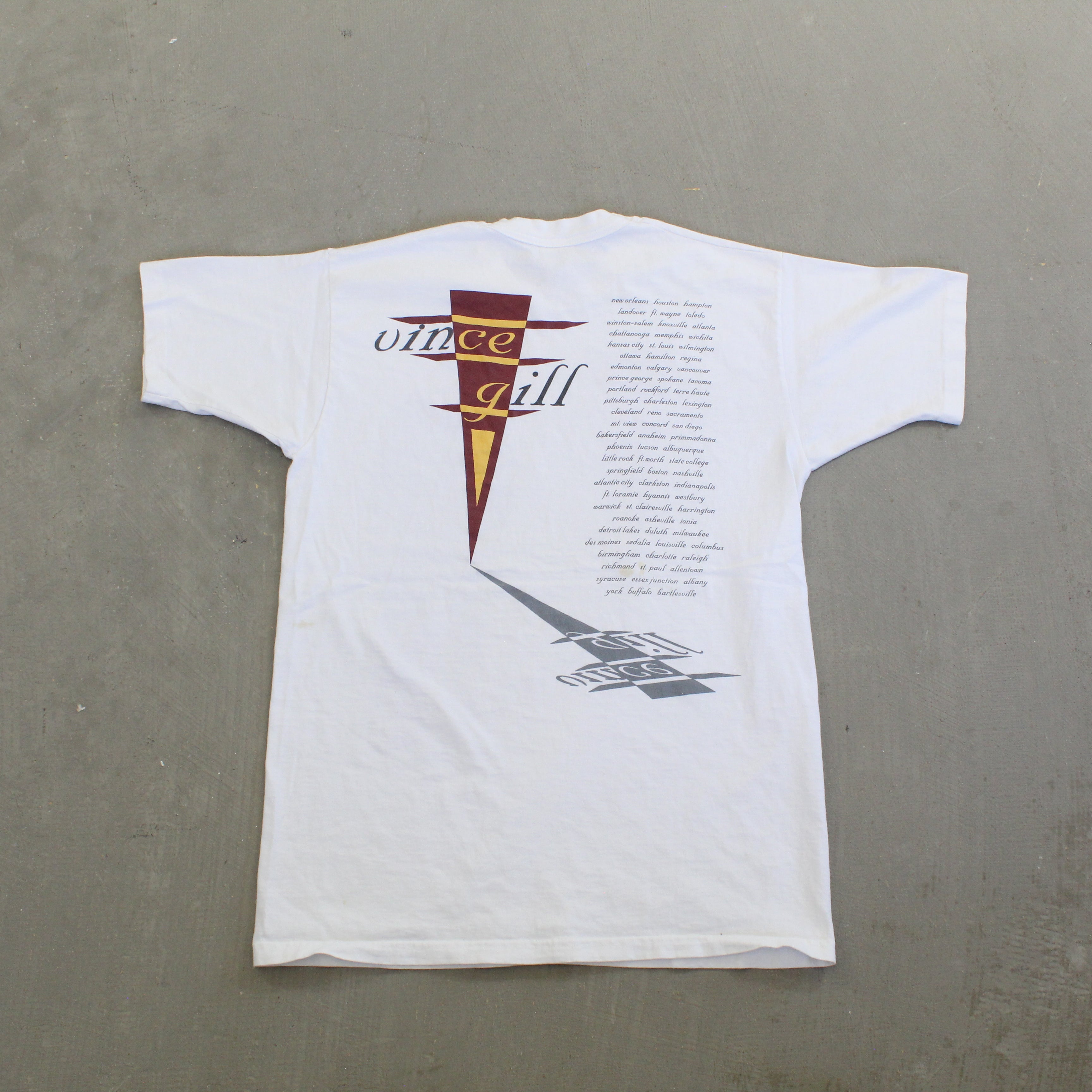 F- Vintage 97' Vince Gill Picture Tour Single Stitch Tee