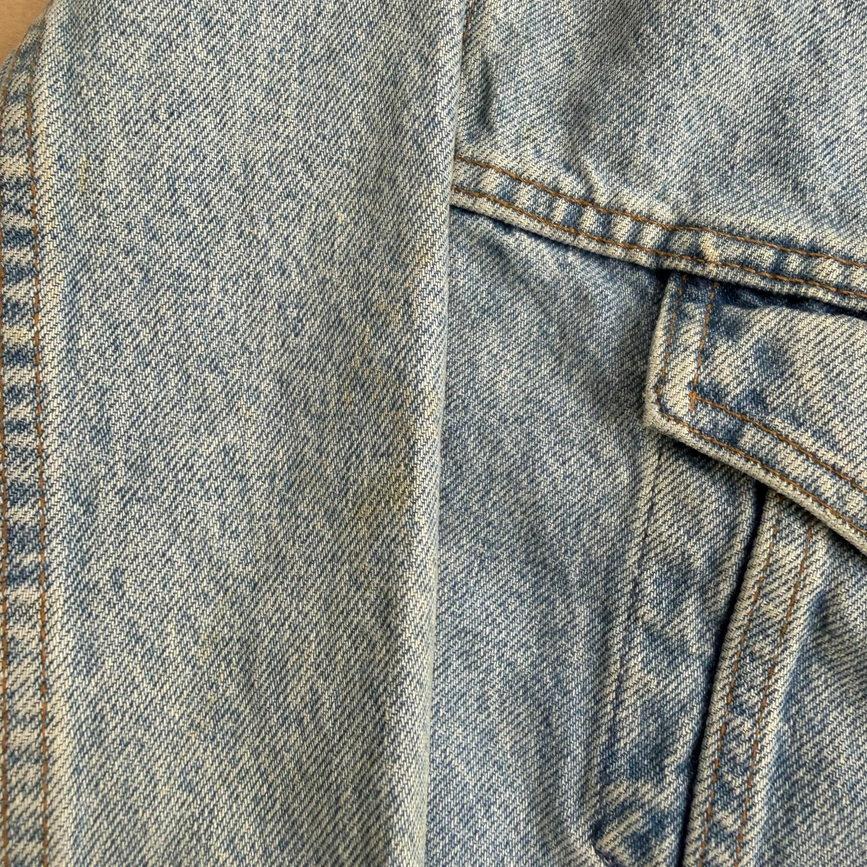 J- Vintage Gap Blue Jeans Embroidered Logo Denim Jacket - XL