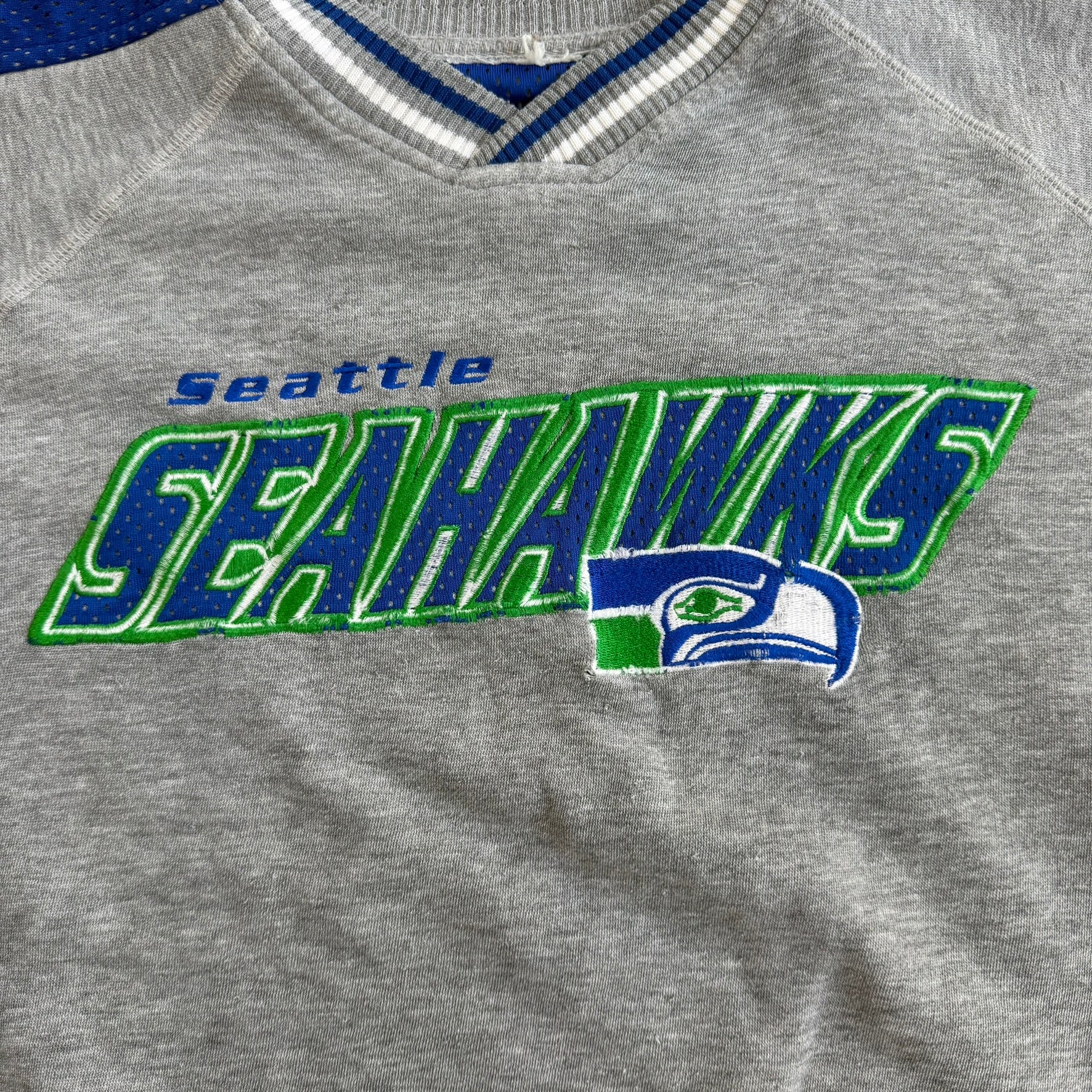 J- Vintage 90s Seattle Seahawks NFL Lee Embroidered Logo Crewneck - XL