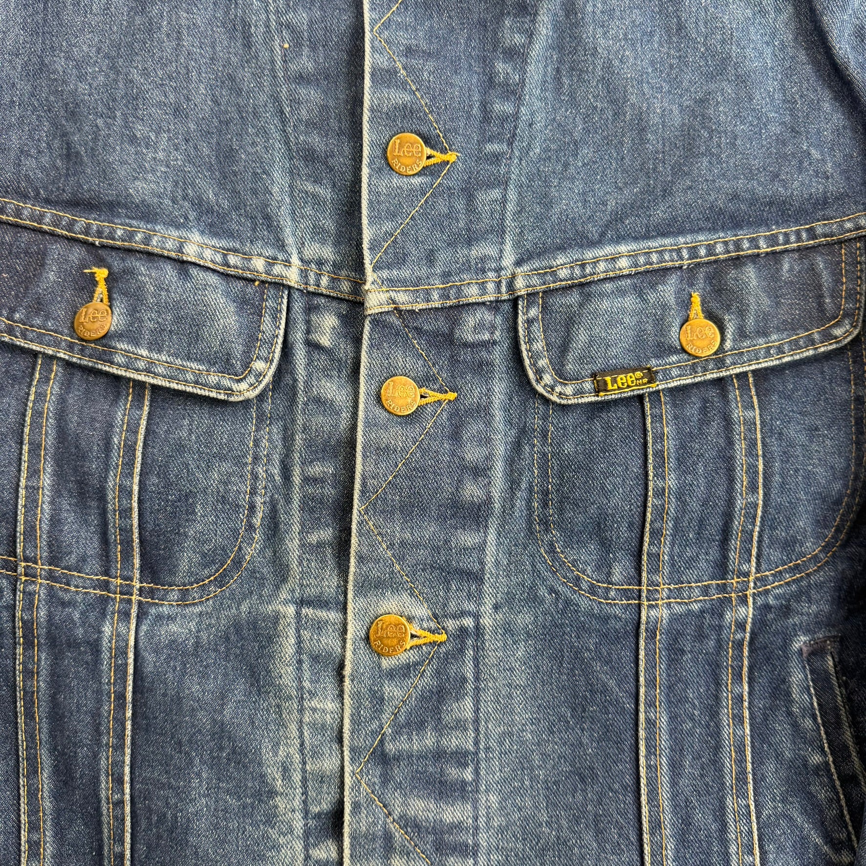 J- Vintage Lee Rider Made In USA Denim Jacket - 46 Long (fits L)