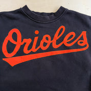 J- Vintage Baltimore Orioles MLB Embroidered Text Logo Crewneck - L