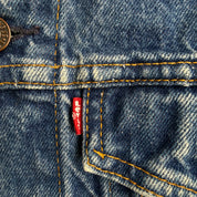 J- Vintage Levi's 70506 0216 Made In USA Trucker Denim Jacket - 46 (fits L)