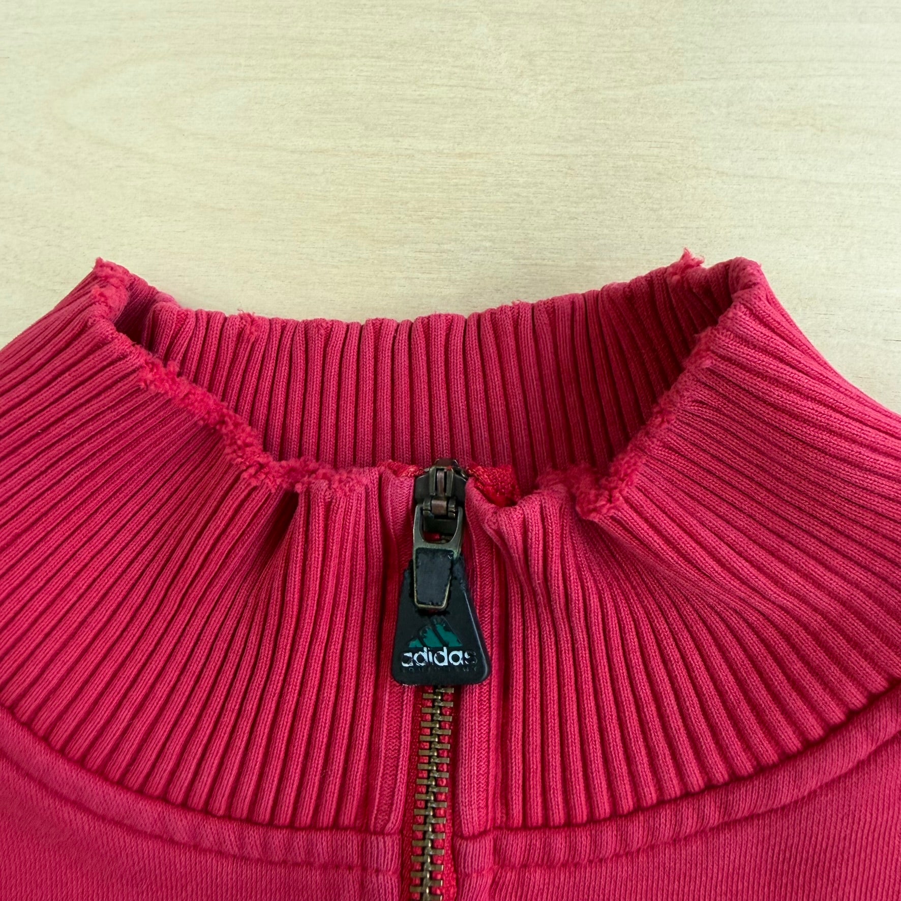 J- Vintage 90s Adidas Equipment Embroidered Logo Quarter Zip Crewneck - XL